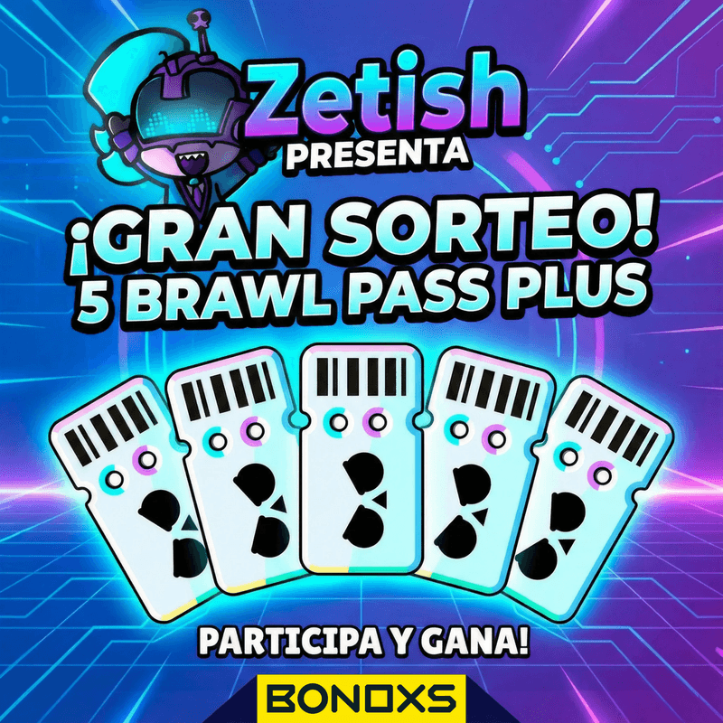 Zetish Sorteo 5 Brawl Pass Plus GGS