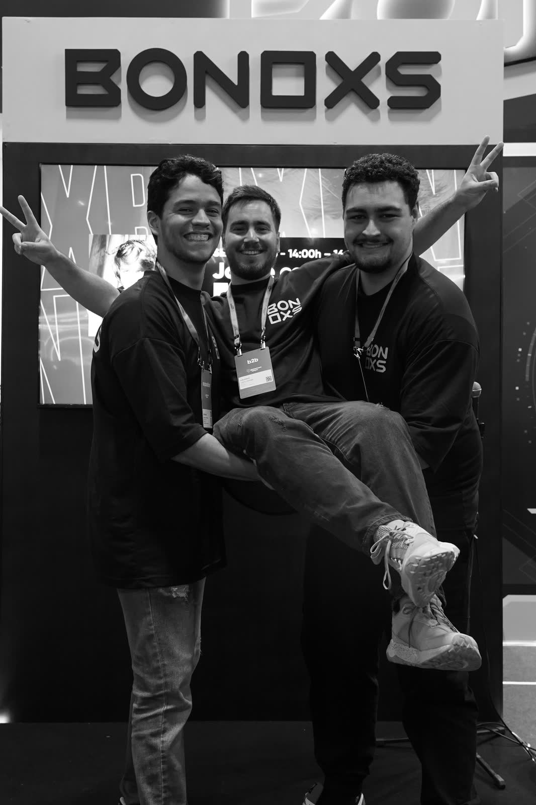 BONOXS team members at the stand
