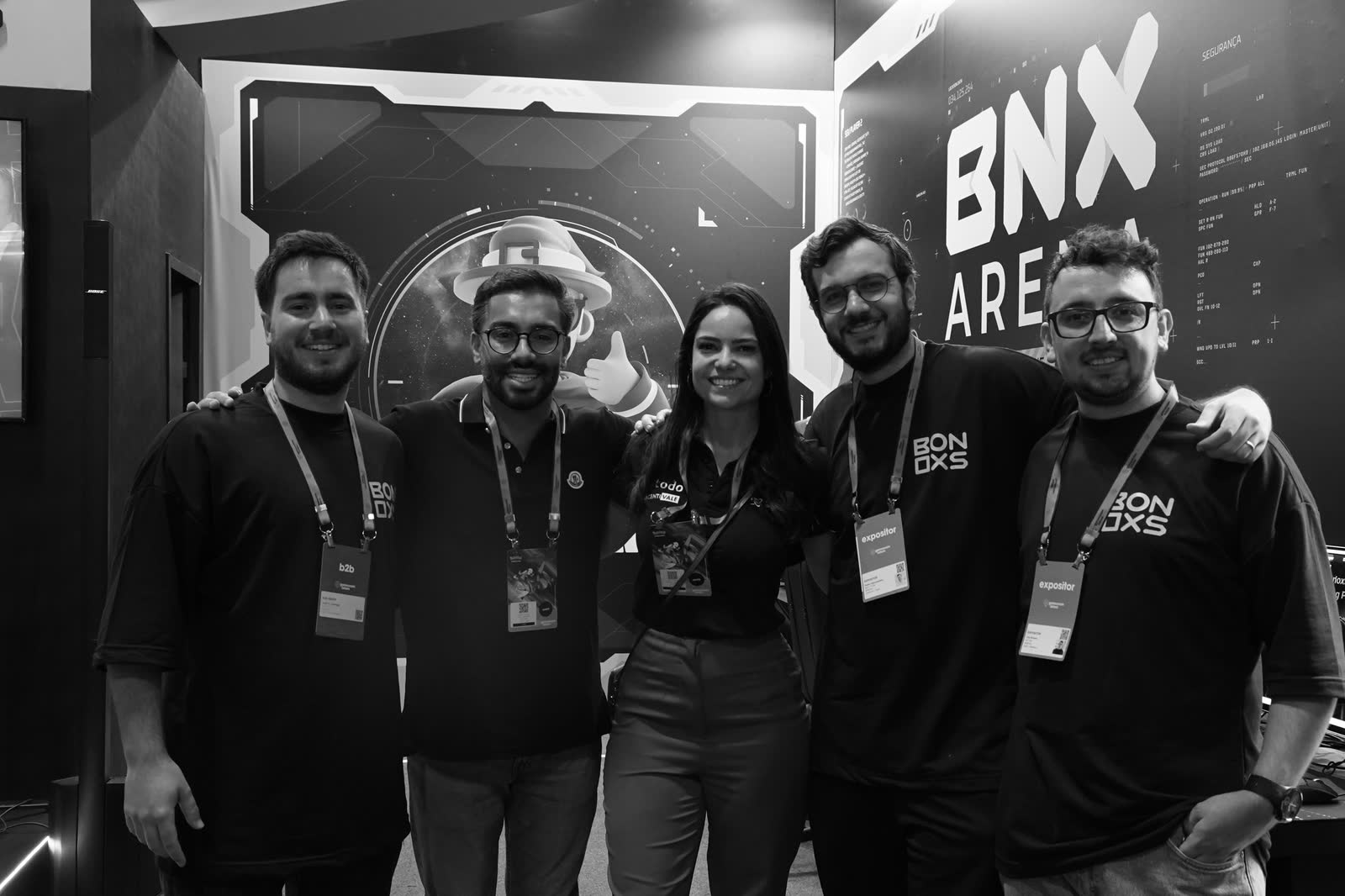 BONOXS team at the BNX Arena stand
