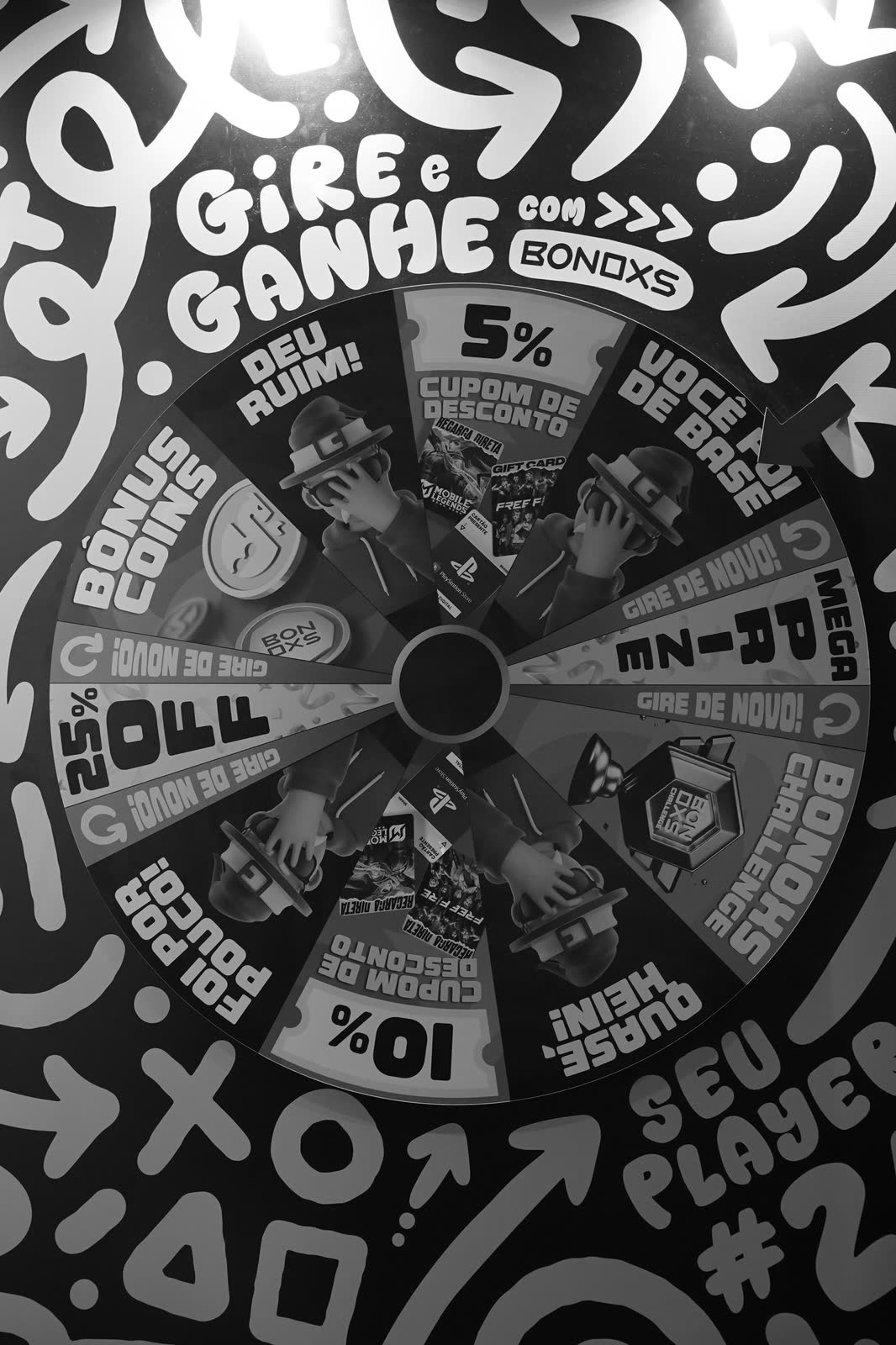 BONOXS prize wheel for players
