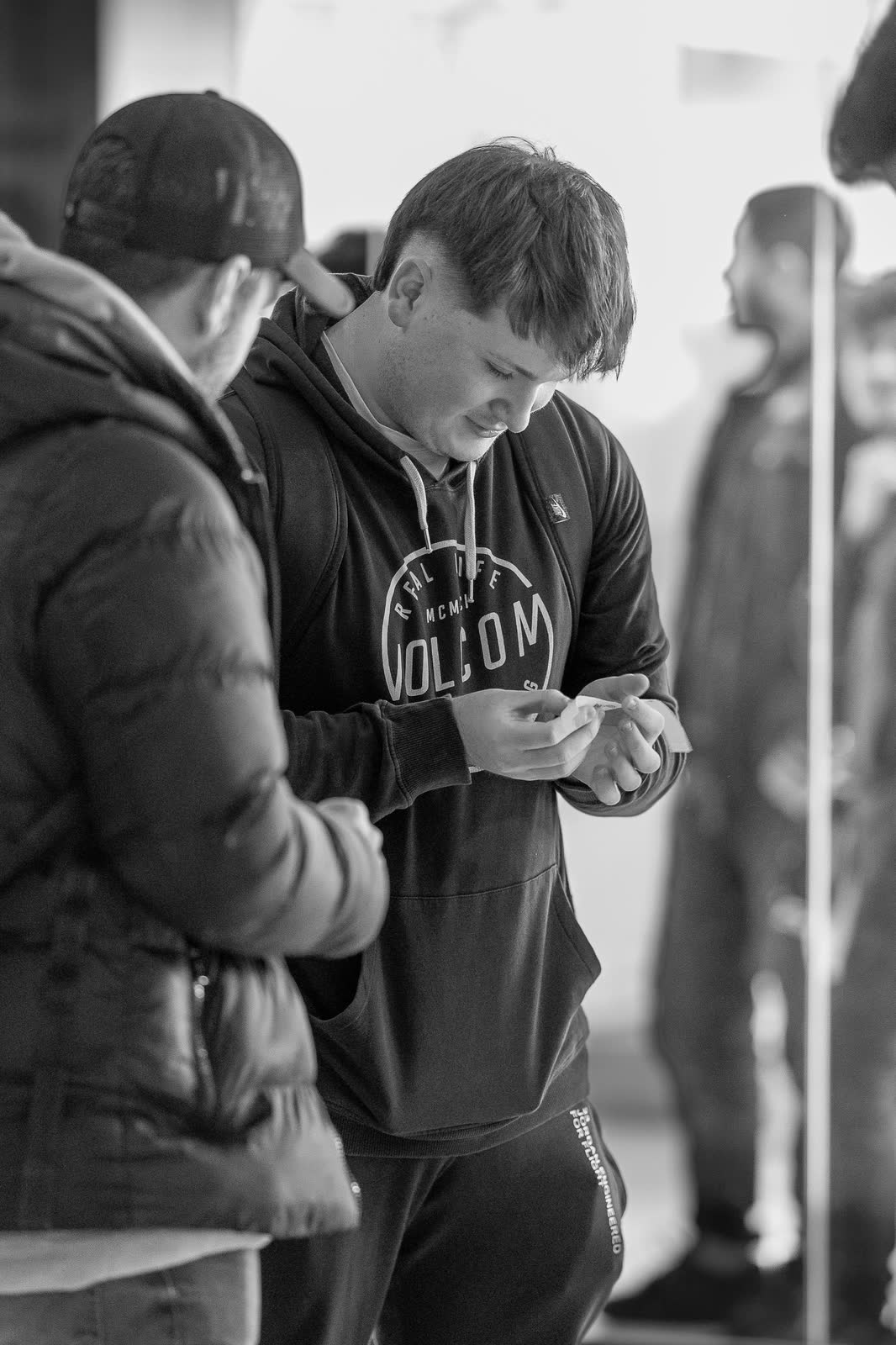 Players checking their match at BONOXS Series