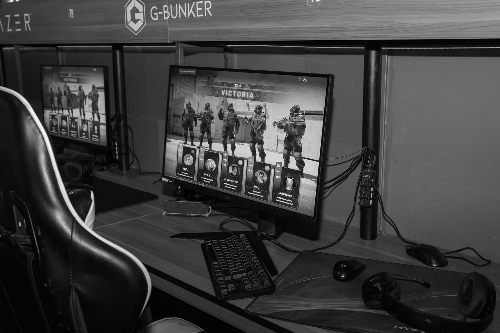 Victory screen at the G-Bunker during BONOXS Series